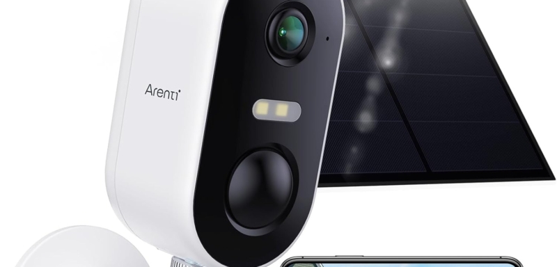 ARENTI GO1 Wi-Fi 3MP/2K Rechargable Battery Camera + solar panel
