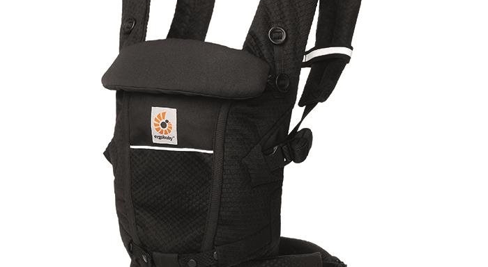 ERGOBABY Adapt Soft Flex Mesh hordozó – Onix fekete