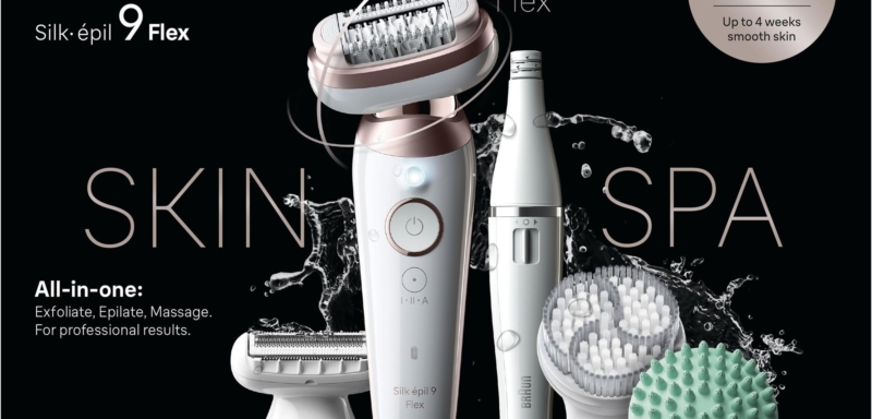 Braun Silk·épil 9 Flex 9-580&nbsp;3D SkinSpa, Fehér/Arany