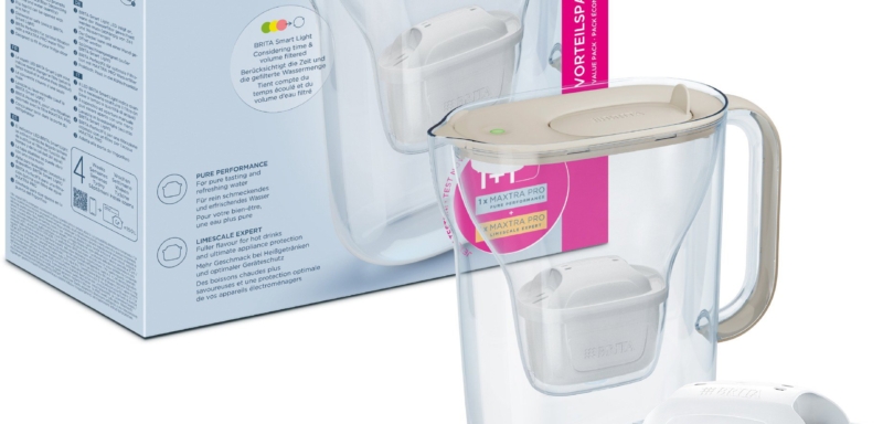 Brita Style Essential +2 Maxtra Pro szűrő (Hard Water és Pure Performance), homokszínű