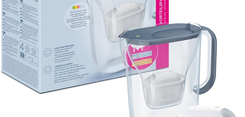 Brita Style Essential +2 Maxtra Pro szűrő (Hard Water és Pure Performance), szürkéskék