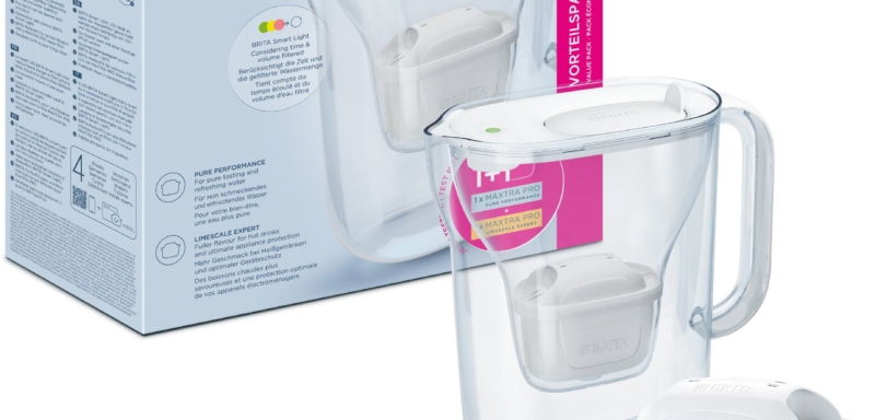 Brita Style Essential +2 Maxtra Pro szűrő Hard Water és Pure Performance), 2,4 l, fehér