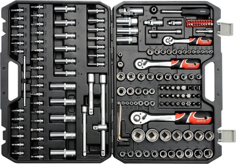 YATO YT-38931 – 1/2″, 3/8″, 1/4″, 173 részes