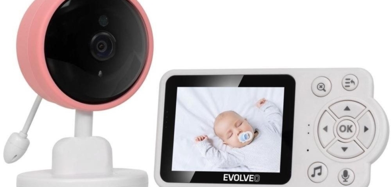 EVOLVEO Baby Monitor N3, rózsaszín