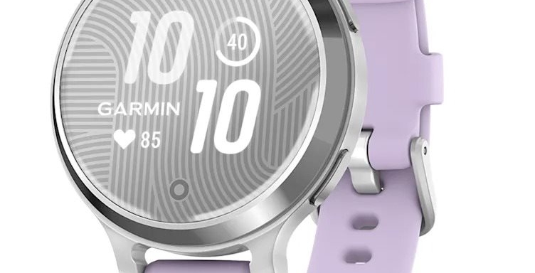 Garmin Lily 2 Active Silver / Purple Jasmine Silicone Band