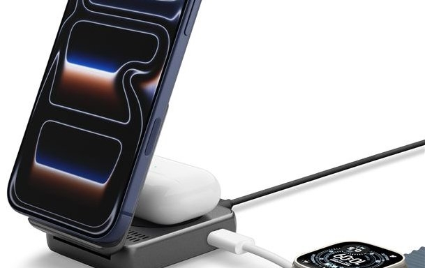 Spigen Essential MagSafe 2-in-1+C Wireless Charger EF302MOQ Black