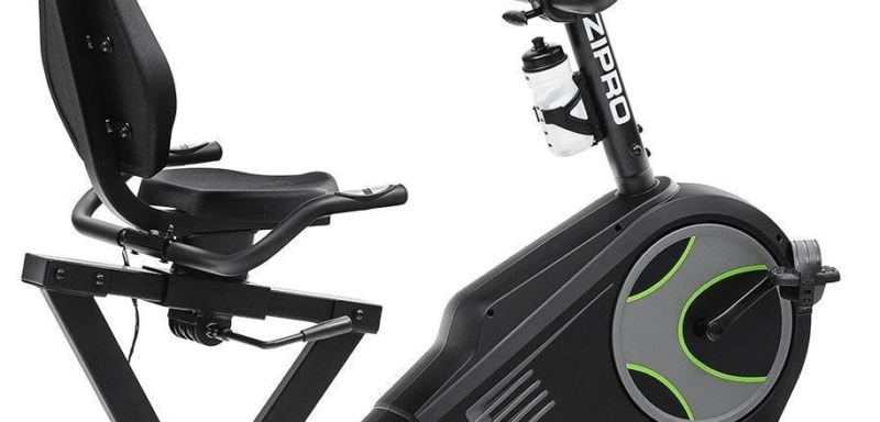 ZIPRO Glow iConsole + Horizontal Electro-Magnetic Exercise Bike