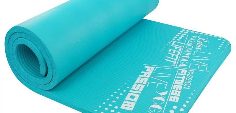 Lifefit Exkluzív yoga mat, világos türkiz