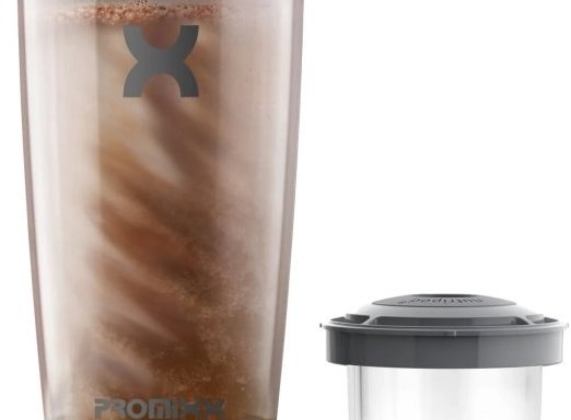 PROMiXX Pro újratölthető shaker – Graphite Grey 600 ml