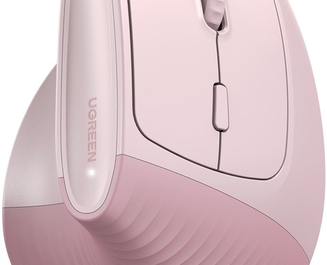 UGREEN Multi-Mode Wireless Vertical Mouse Pink