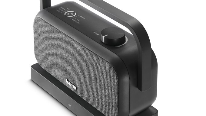 Hama Vezeték nélküli hordozható TV-hangszóró, 2,4 GHz adó, Bluetooth